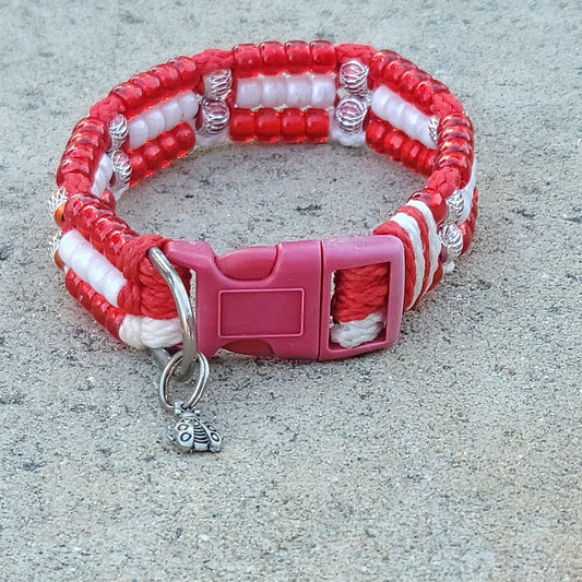 Custom Handmade Beaded Bling Dog Collar