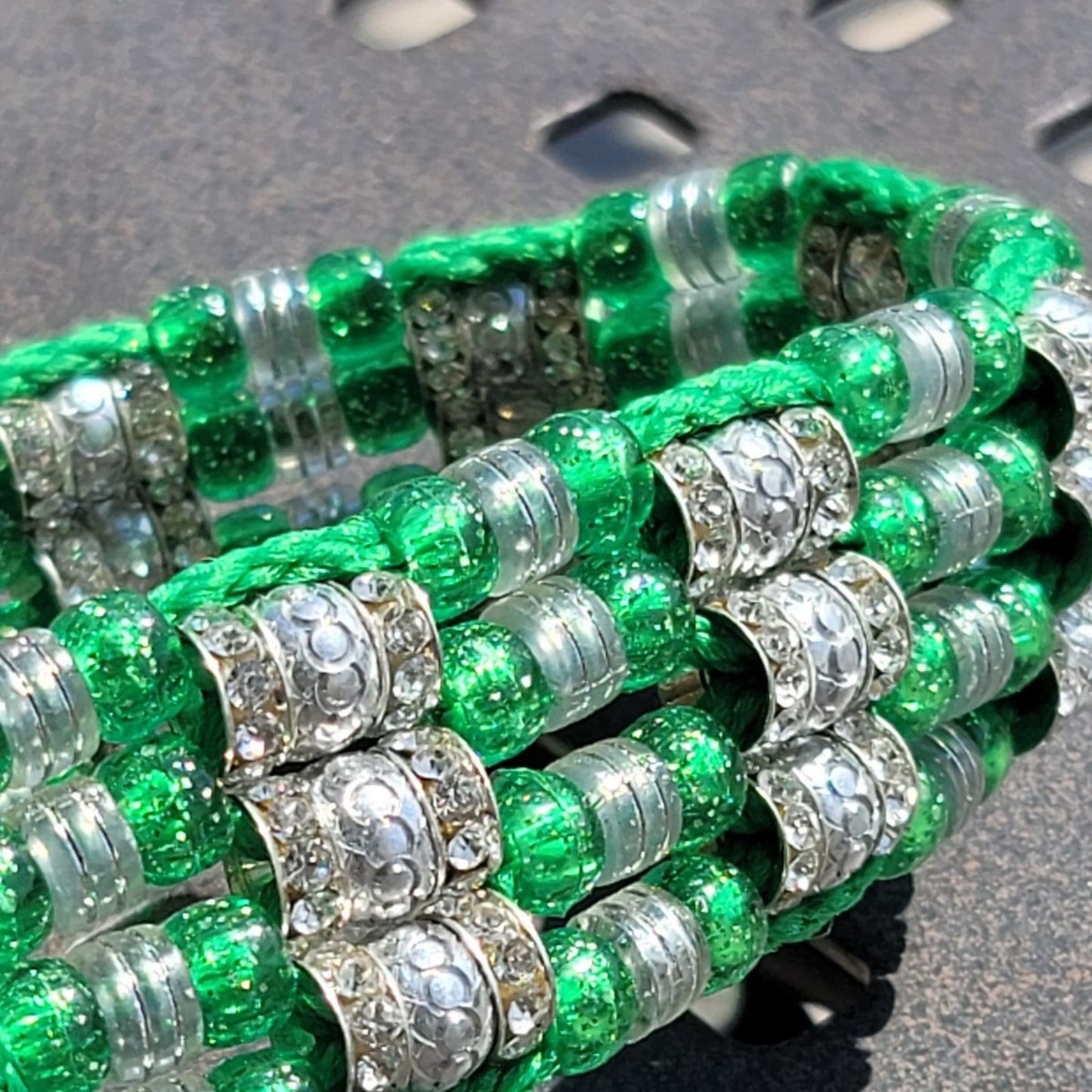 Custom Handmade Beaded Bling Dog Collar Hearts