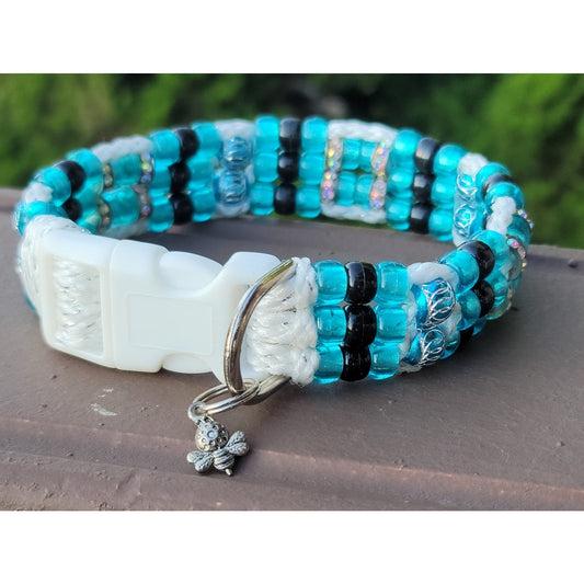 Custom Handmade Beaded Bling Dog Collar