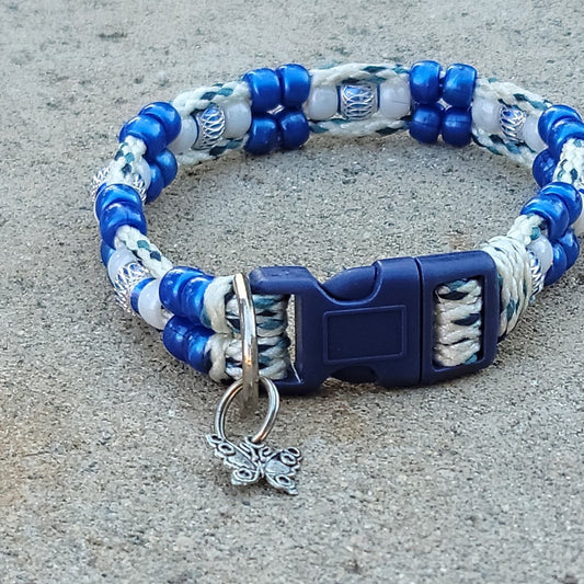 Custom Handmade Beaded Bling Dog Collar